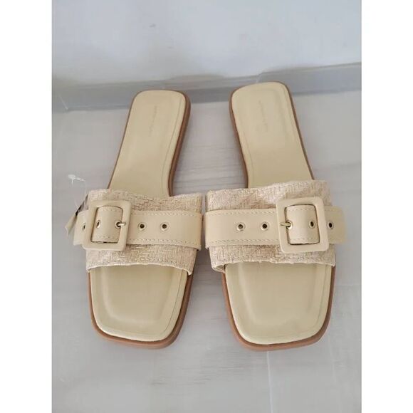 By Anthropologie Buckle Slide Sandals 40, US 9~9.5 NWT - Picture 2 of 7